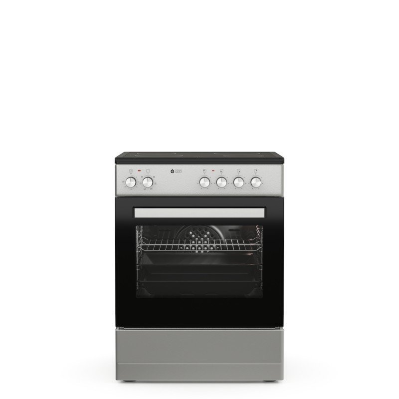 Thermogatz TGS CER600 S Κουζίνα 60lt με Κεραμικές Εστίες Π60εκ. Inox