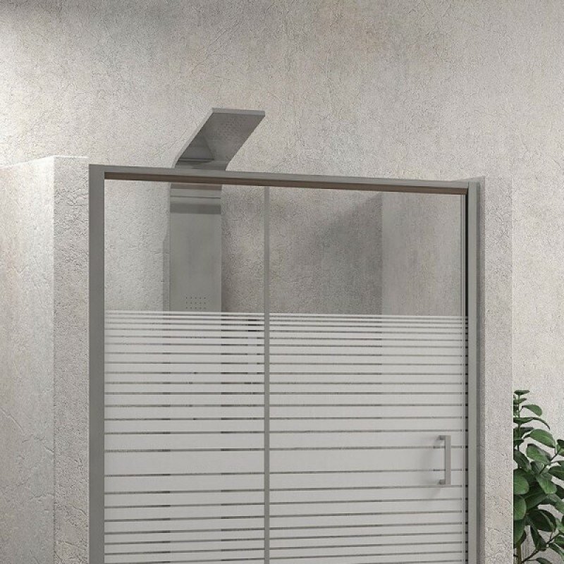 Karag New Flora 500 NFLS500120 Διαχωριστικό Ντουζιέρας με Συρόμενη Πόρτα 120x180cm Serigrafato