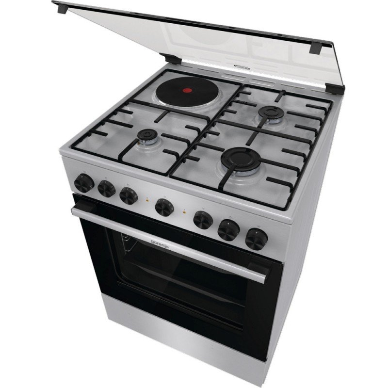 Gorenje GK 6B41 XD Κουζίνα 71lt με Εστίες Φυσικού Αερίου Π60εκ. Inox