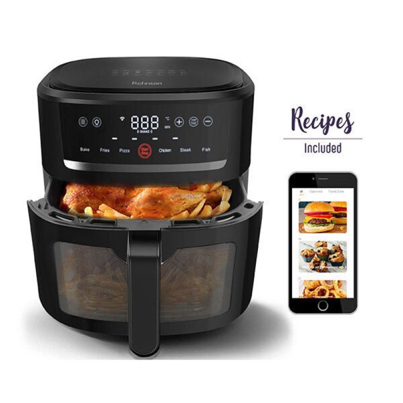 Rohnson Air Fryer με Wi-Fi 8lt Μαύρο R-2834