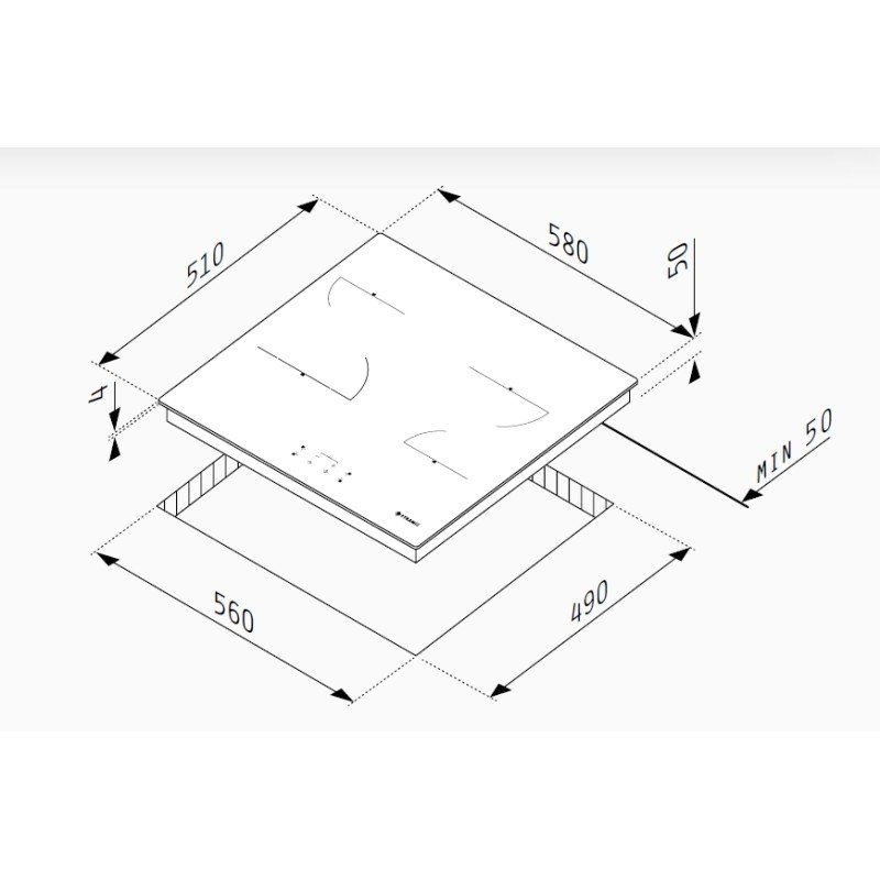 Pyramis PHC61510FMW Κεραμική Εστία Αυτόνομη με Λειτουργία Κλειδώματος 58x51εκ. Pyramis PHC61510FMW Κεραμική Εστία Αυτόνομη με Λειτουργία Κλειδώματος 58x51εκ.