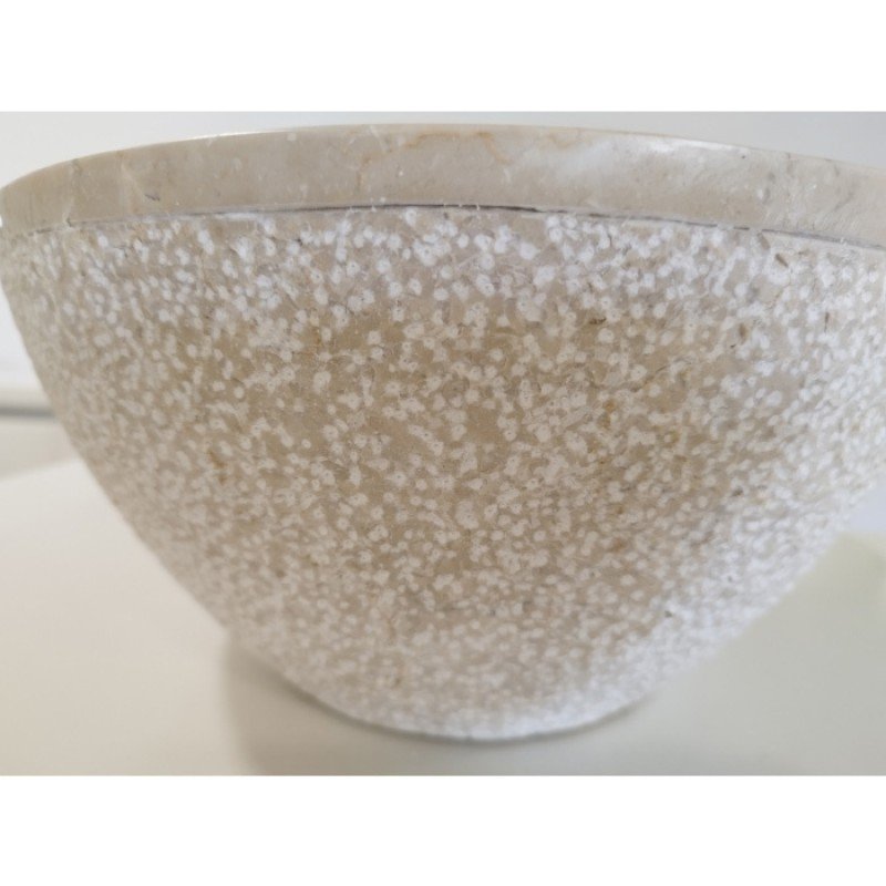 Karag Leonor Επικαθήμενος Νιπτήρας Πέτρινος 45x35x15cm Soph Cream