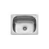 Karag BL 613 Ένθετος Νεροχύτης Inox Σατινέ Μ60xΠ50cm Ασημί