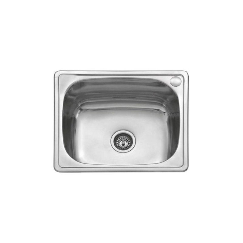 Karag BL 613 Ένθετος Νεροχύτης Inox Σατινέ Μ60xΠ50cm Ασημί