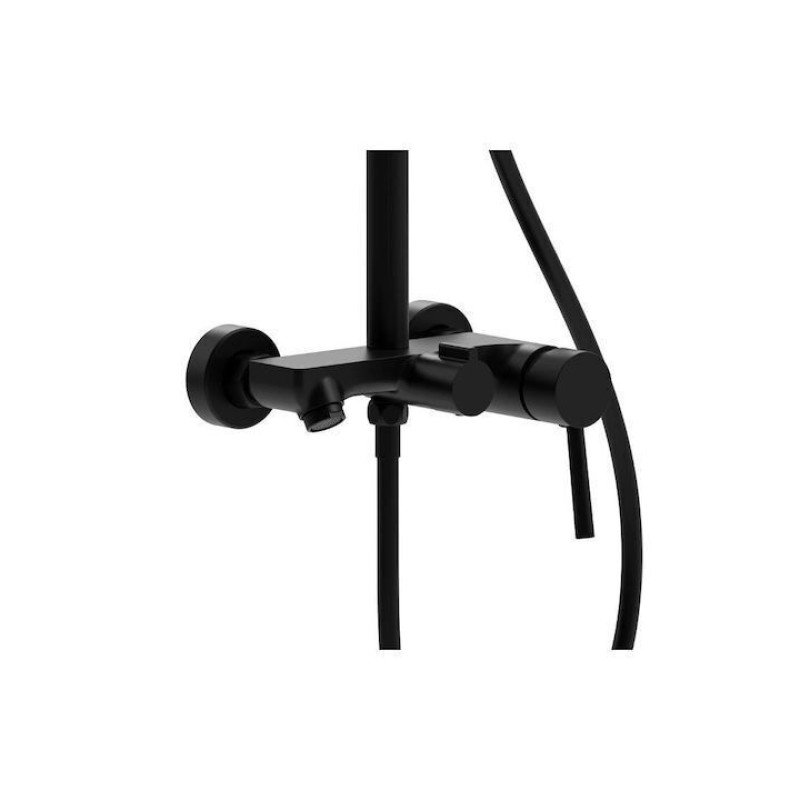 Karag Artemis SO551B-S Ρυθμιζόμενη Στήλη Ντουζ με Μπαταρία 106-136 Ασημί