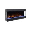 Hitense Las Vegas 43 Επιτοίχιο Ηλεκτρικό Τζάκι 1600W 110.2x48.4cm Μαύρο