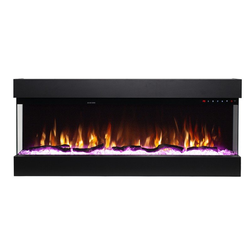 Hitense Las Vegas 43 Επιτοίχιο Ηλεκτρικό Τζάκι 1600W 110.2x48.4cm Μαύρο