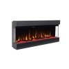 Hitense Las Vegas 43 Επιτοίχιο Ηλεκτρικό Τζάκι 1600W 110.2x48.4cm Μαύρο