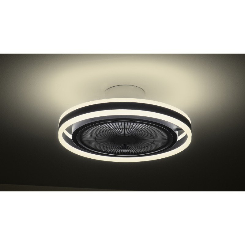 Gruppe RX3310 Ανεμιστήρας Οροφής 50cm με Φως και Τηλεχειριστήριο Μαύρος