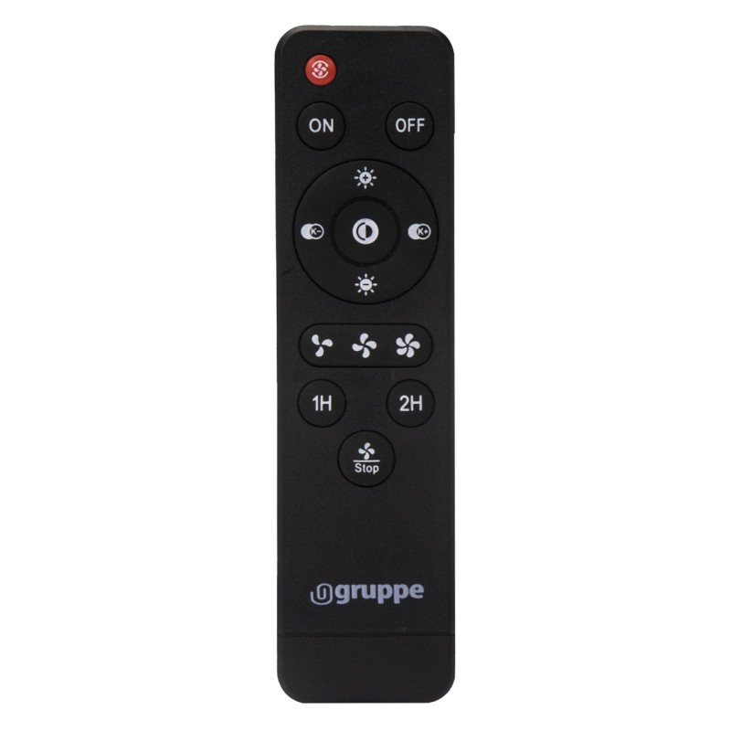 Gruppe RX3310 Ανεμιστήρας Οροφής 50cm με Φως και Τηλεχειριστήριο Μαύρος