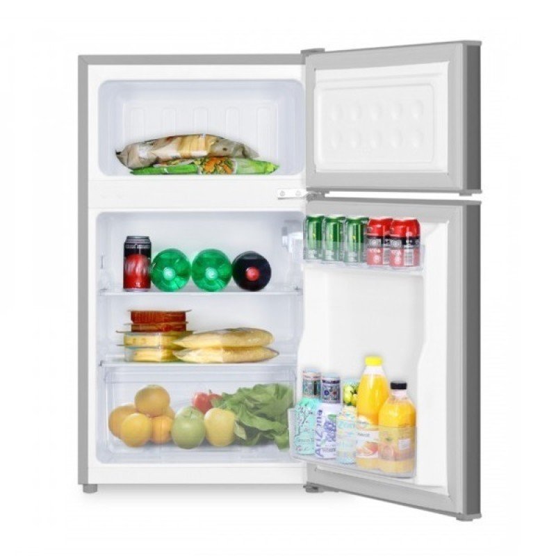 Inventor Ψυγείο Δίπορτο 85lt Υ85xΠ48xΒ51.5εκ. Inox DPC852LS