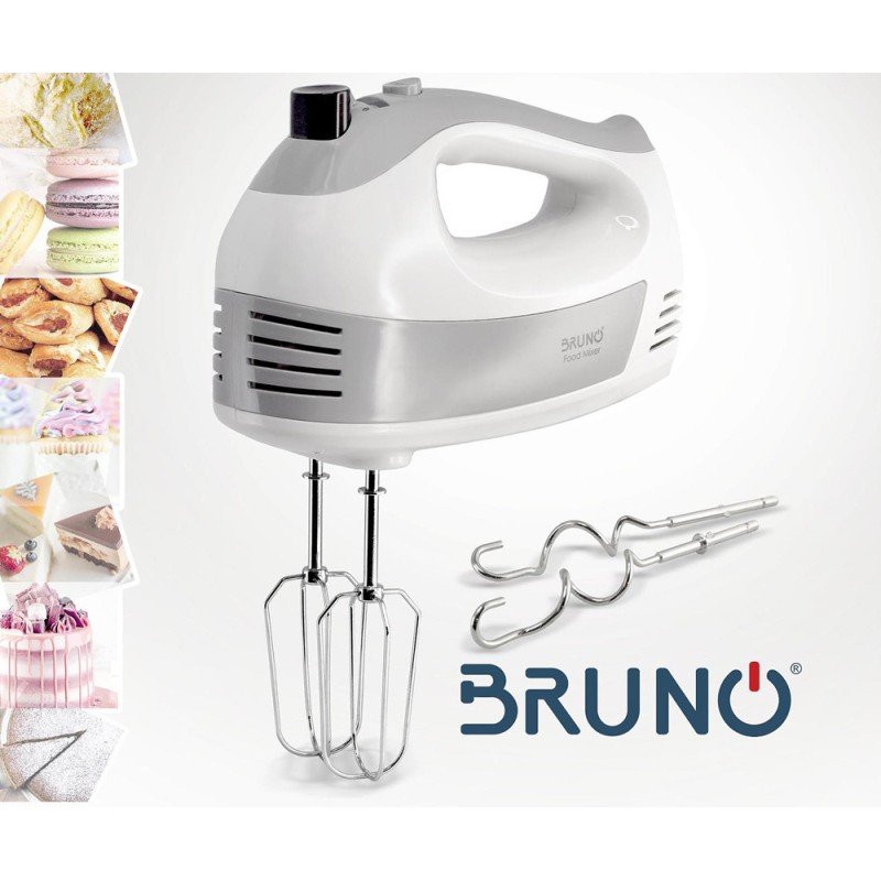 Bruno BRN-0110 Μίξερ Χειρός 500W Λευκό