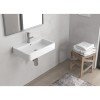 Karag Contour 61060 Επιτοίχιος Κρεμαστός Νιπτήρας Πορσελάνης 60x40x12cm Λευκός