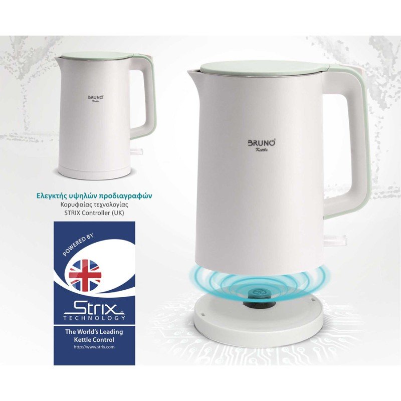 Bruno Βραστήρας 1.7lt 2200W Λευκός BRN-0140