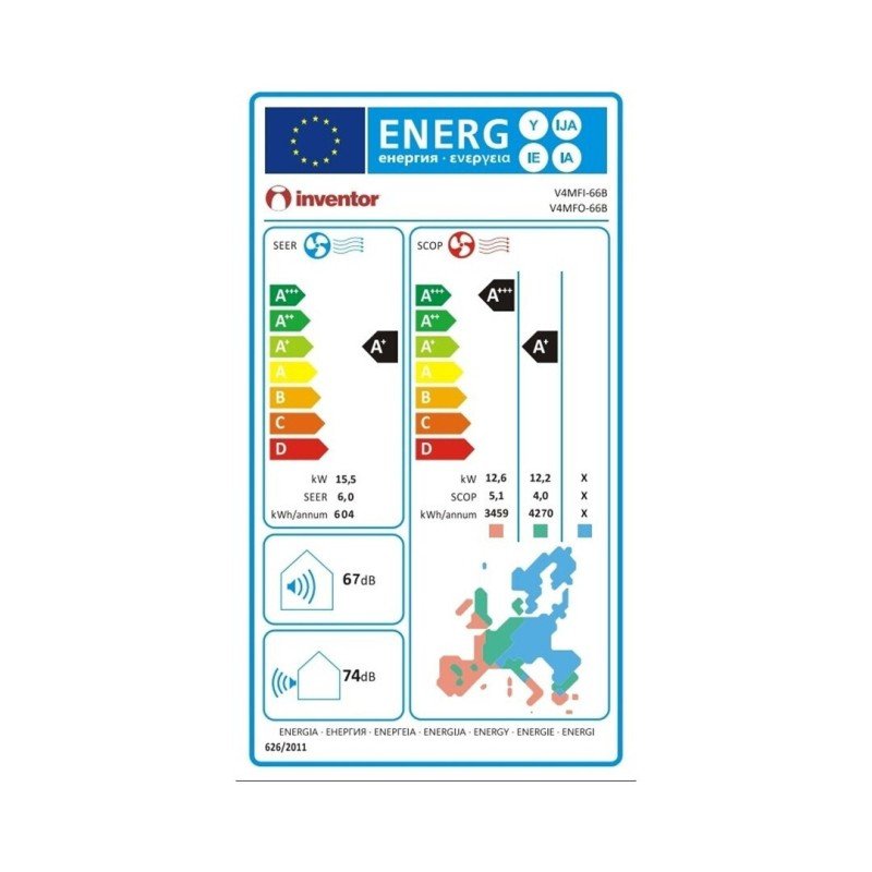 Inventor V5MFI-66B Επαγγελματικό Κλιματιστικό Inverter Ντουλάπα