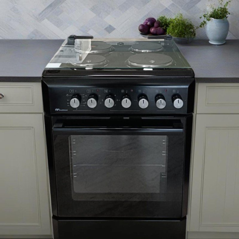 MultiHome MH-6149 930-002-6149 Κουζίνα 65lt με Εμαγιέ Εστίες Π60εκ. Μαύρη