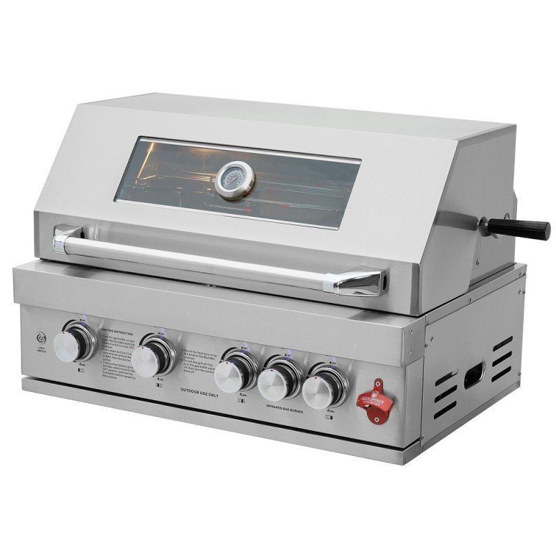 Thermogatz TGH-BI-B4-G Ψησταριά Υγραερίου Σχάρας 72.3x46εκ. με 4 Εστίες 19.3kW και Μάτι Υπερύθρων