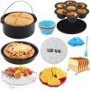 HomeVero Φόρμα Μαγειρέματος από Μέταλλο για Air Fryer HV-AF20SET