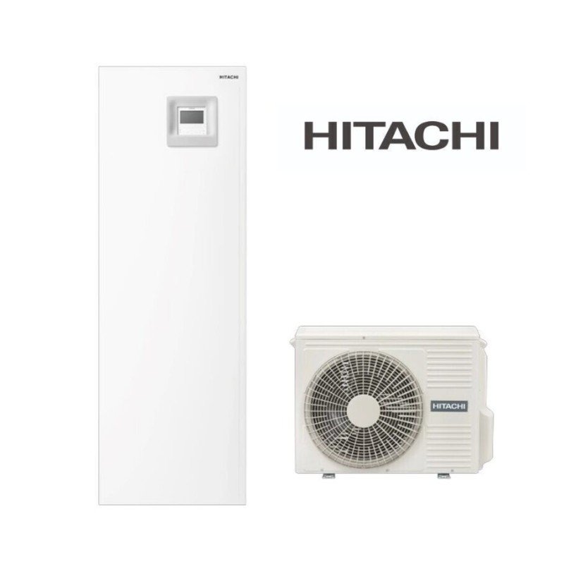 Hitachi Yutaki-S Combi RWD-2.0RW1E-220S/RAS-2WHVRP1 Αντλία Θερμότητας 5.5kW Μονοφασική 60°C Split