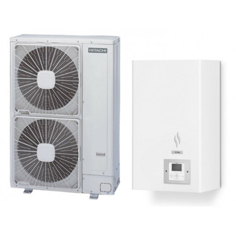 Hitachi Yutaki-S RWM-4.0N1E/RAS-4WHVPE Αντλία Θερμότητας 11kW Μονοφασική 60°C Split