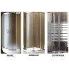Karag Flora 100 NFL1008080180 Καμπίνα Ντουζιέρας με Συρόμενη Πόρτα 80x80x180cm Clear Glass Cromo