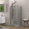 Karag Flora 100 NFL1009090180 Καμπίνα Ντουζιέρας με Συρόμενη Πόρτα 90x90x180cm Clear Glass