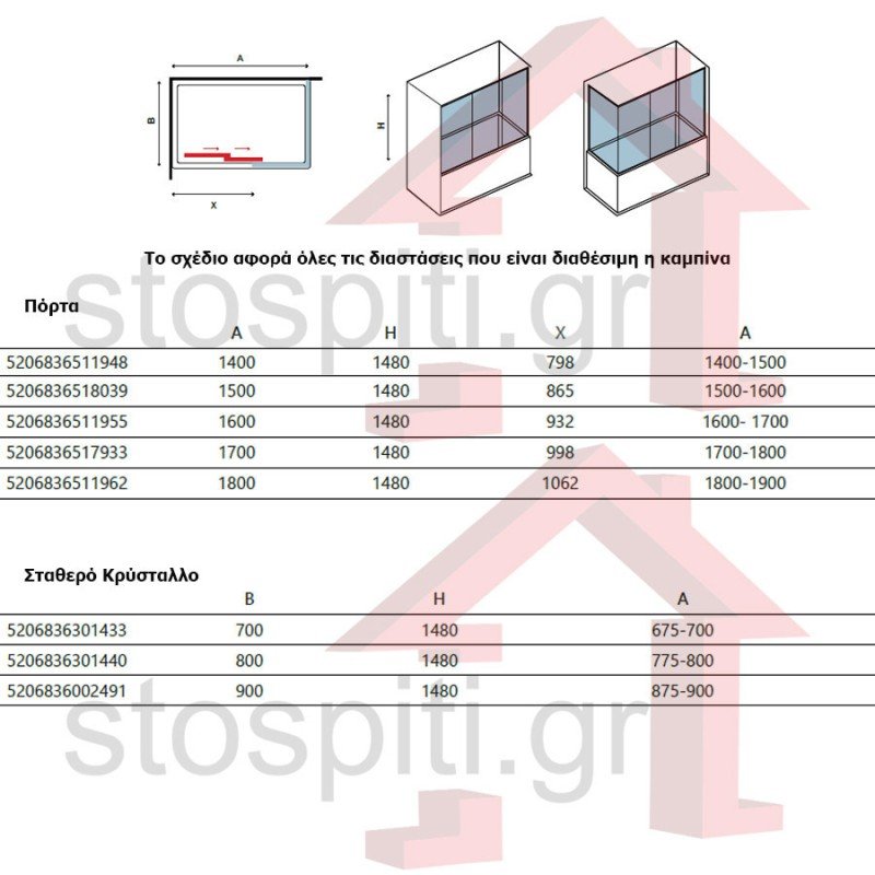 Karag Penta K-100 PEK100160 Διαχωριστικό Μπανιέρας με Συρόμενη Πόρτα 148x160cm Clear Glass Chrome