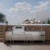 Thermogatz SEMI-PROF TGH-BI-M61 Ψησταριά Υγραερίου Σχάρας 71x62εκ. με 4 Εστίες 17.5kW