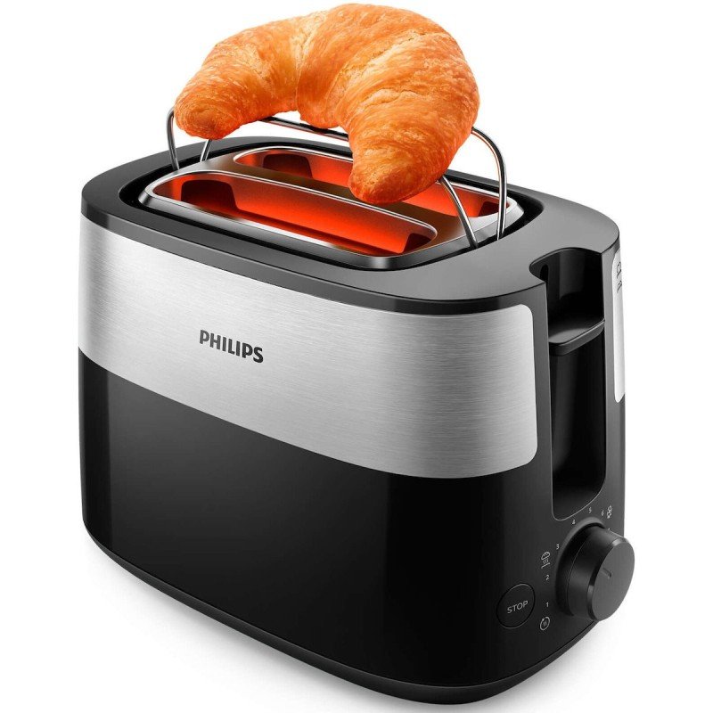 Philips S6504827 Φρυγανιέρα 2 Θέσεων 830W Μαύρη
