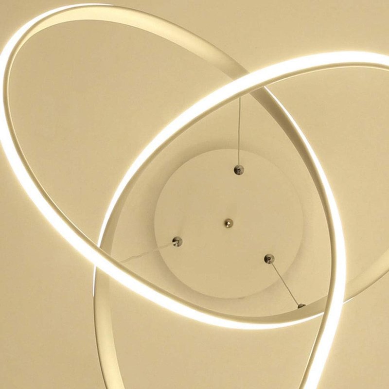 Powertech Κρεμαστό Φωτιστικό Λευκό LED με Φυσικό Λευκό Φως 60εκ. HLL-0164