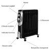 Hausberg HB-8930NG Καλοριφέρ Λαδιού με 13 Φέτες 2500W