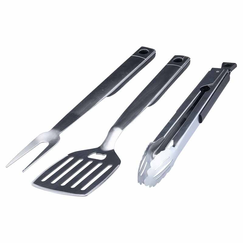 Bormann BBQ1007 Σετ Εργαλείων BBQ με Σπάτουλα, Πιρούνα και Τσιμπίδα 024422