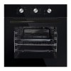 Silifo SF6090 + SF6100 Φούρνος Υγραερίου άνω Πάγκου 65lt με Εστίες Υγραερίου & Ρεύματος Π59.5εκ. Μαύρος