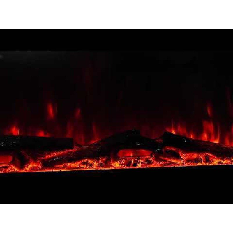 Hitense Επιτοίχιο Ηλεκτρικό Τζάκι 1600W 182.8x12.7cm Γκρι SUPERIOR-72
