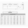 Hitense Επιτοίχιο Ηλεκτρικό Τζάκι 1600W 106.7x12.7cm Γκρι SUPERIOR-42