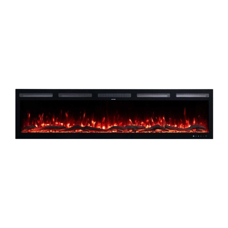 Hitense Επιτοίχιο Ηλεκτρικό Τζάκι 1600W 182.8x12.7cm Γκρι SUPERIOR-72