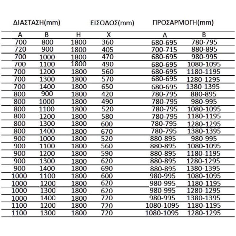 Karag New Flora 100 Καμπίνα Ντουζιέρας με Συρόμενη Πόρτα 90x110x180cm Serigrafato