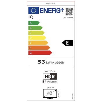 IQ Smart Τηλεόραση 50" 4K UHD LED LED-5003WB (2025)