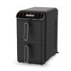 HomeVero Air Fryer με Διπλό Αποσπώμενο Κάδο 11lt Μαύρο HV-AF11DDK