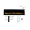 Ηλεκτρικό Τζάκι Smart Notting Hill 50 Επιτοίχιο Ένθετο L.e.d 1800w Hitense