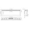 Ηλεκτρικό Τζάκι Smart Notting Hill 42 Επιτοίχιο Ένθετο L.e.d 1800w Hitense