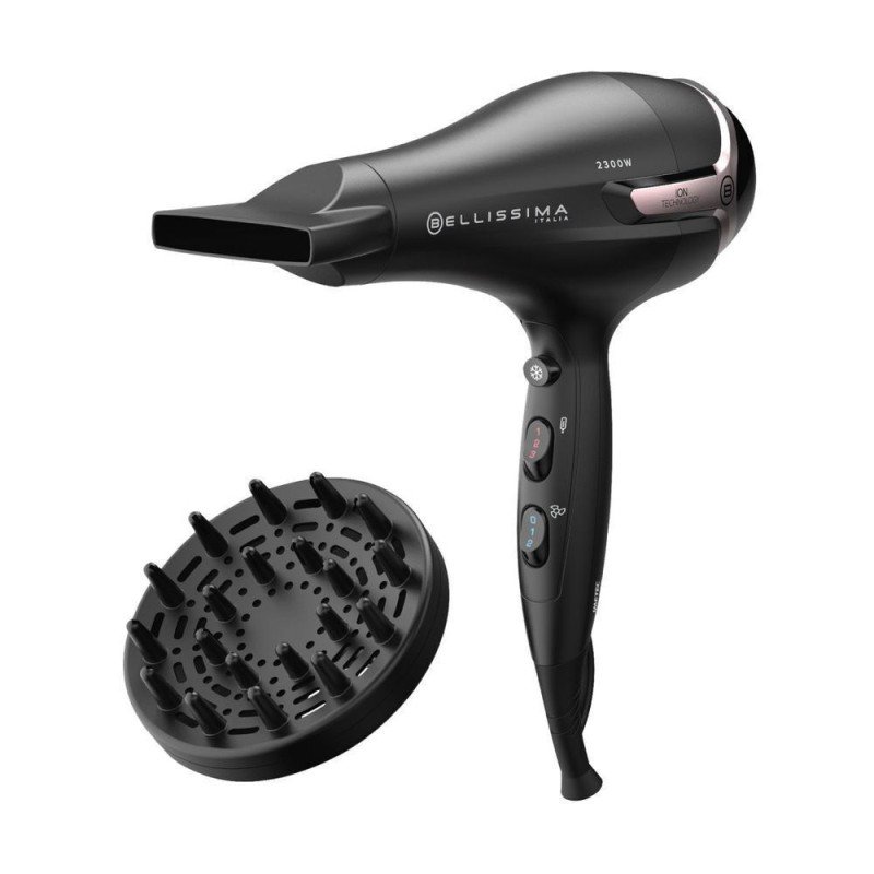 Bellissima K9 2500 Asciuga Capelli 2300 W Nero, Rosa 11860