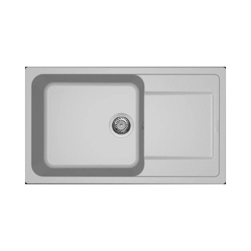 Elleci Life 410 Ένθετος Νεροχύτης από Συνθετικό Γρανίτη Μ86xΠ50cm Aluminium M73