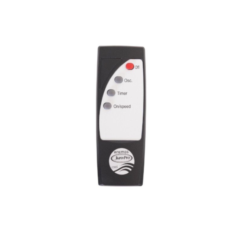 Juro-Pro Anemos Ανεμιστήρας Ορθοστάτης 60W Διαμέτρου 40cm με Τηλεχειριστήριο Μαύρος