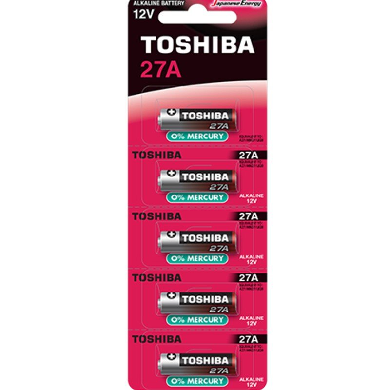 Toshiba Αλκαλικές Μπαταρίες A27 12V 5τμχ 00152720