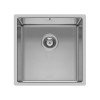Pyramis 101028201 Ισόπεδος Νεροχύτης Inox Brushed Μ34xΠ40cm Ασημί