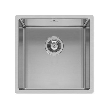 Pyramis 101028201 Ισόπεδος Νεροχύτης Inox Brushed Μ34xΠ40cm Ασημί
