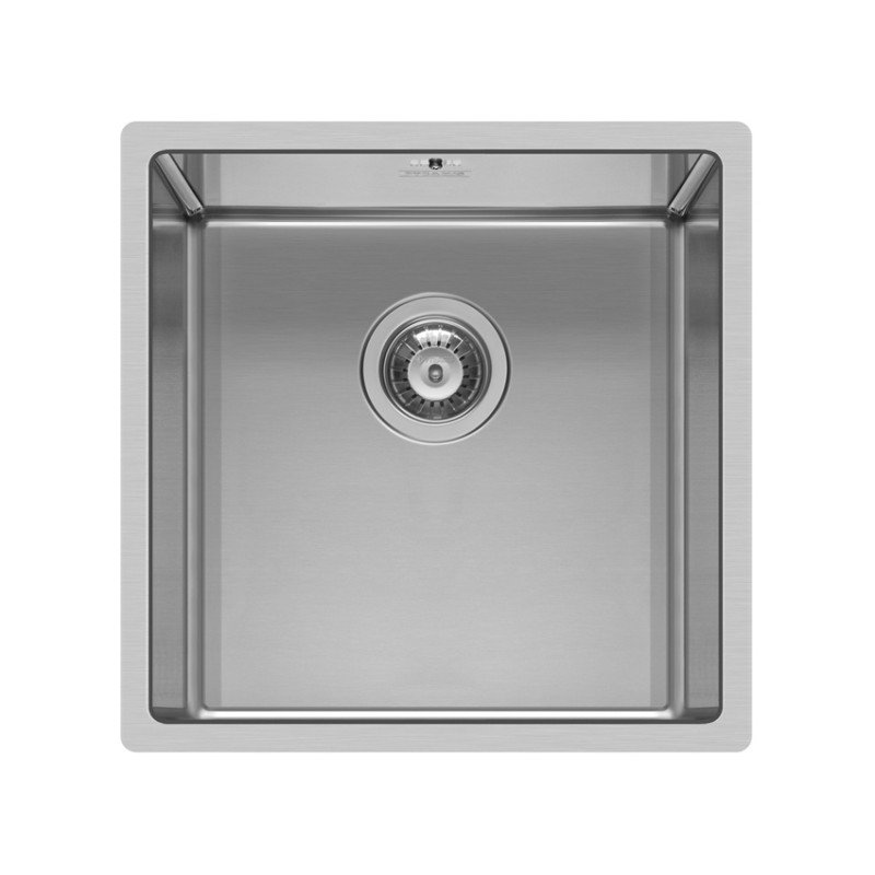 Pyramis 101028201 Ισόπεδος Νεροχύτης Inox Brushed Μ34xΠ40cm Ασημί