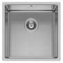Pyramis 101028201 Ισόπεδος Νεροχύτης Inox Brushed Μ34xΠ40cm Ασημί