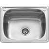 Karag BL 613 Ένθετος Νεροχύτης Inox Σατινέ Μ60xΠ50cm Ασημί